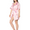 Pink Floral Print 3 PC Night Suit